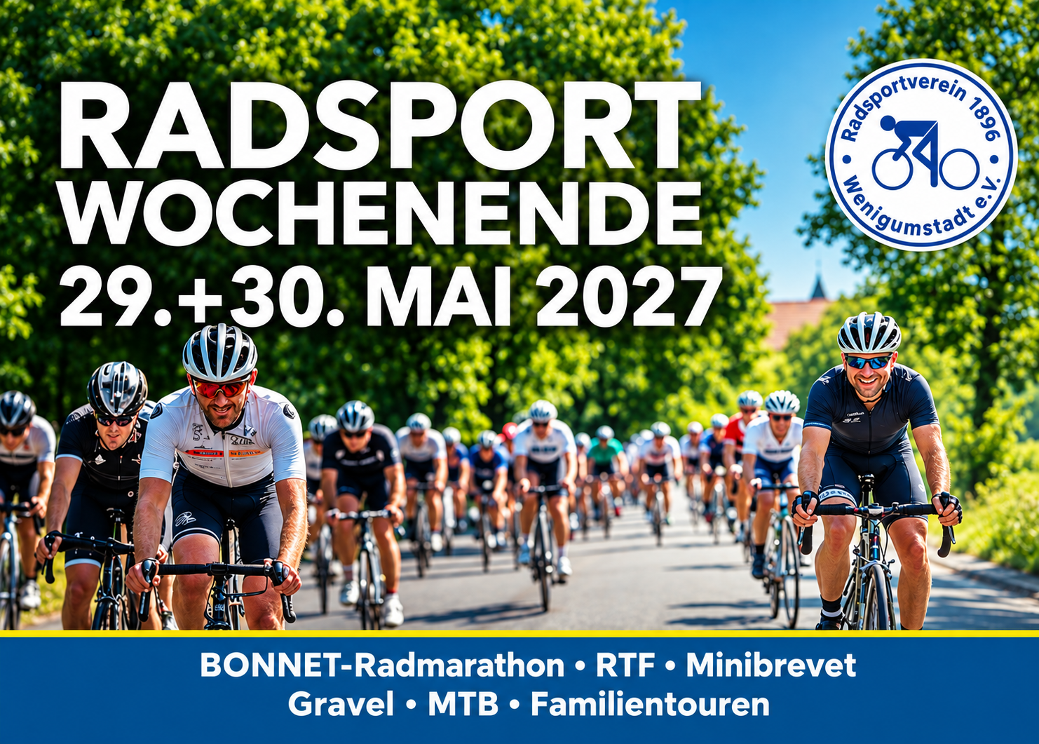 Radsportwochenende 30.  und 31. Mai 2026