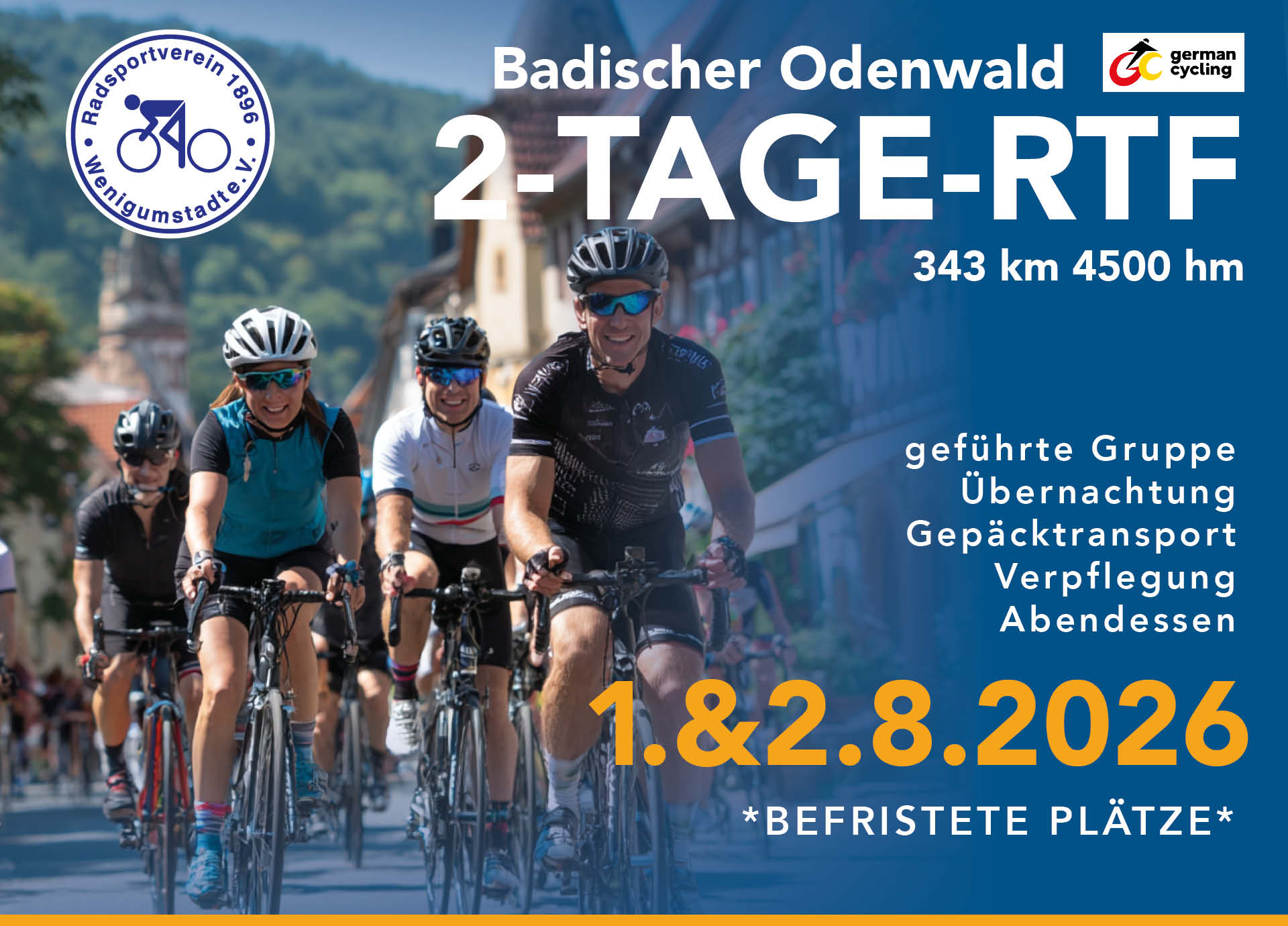 2. RSV 2‑Tages‑RTF – Von Wenigumstadt nach Haßmersheim/Neckar